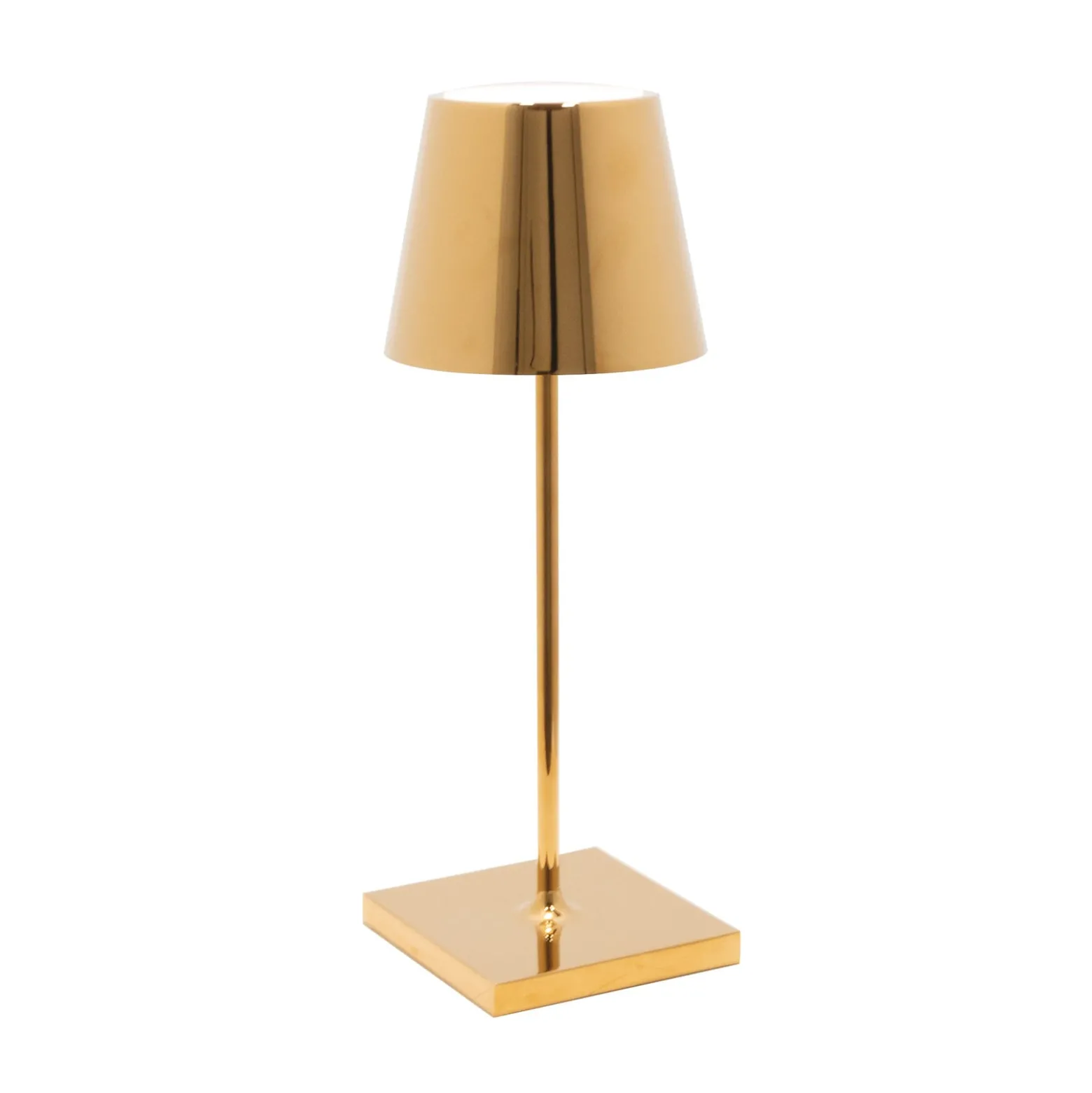 Zafferano Poldina mini Akkulampe innen gold glanz