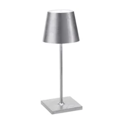 Zafferano Poldina mini Akkulampe innen silber