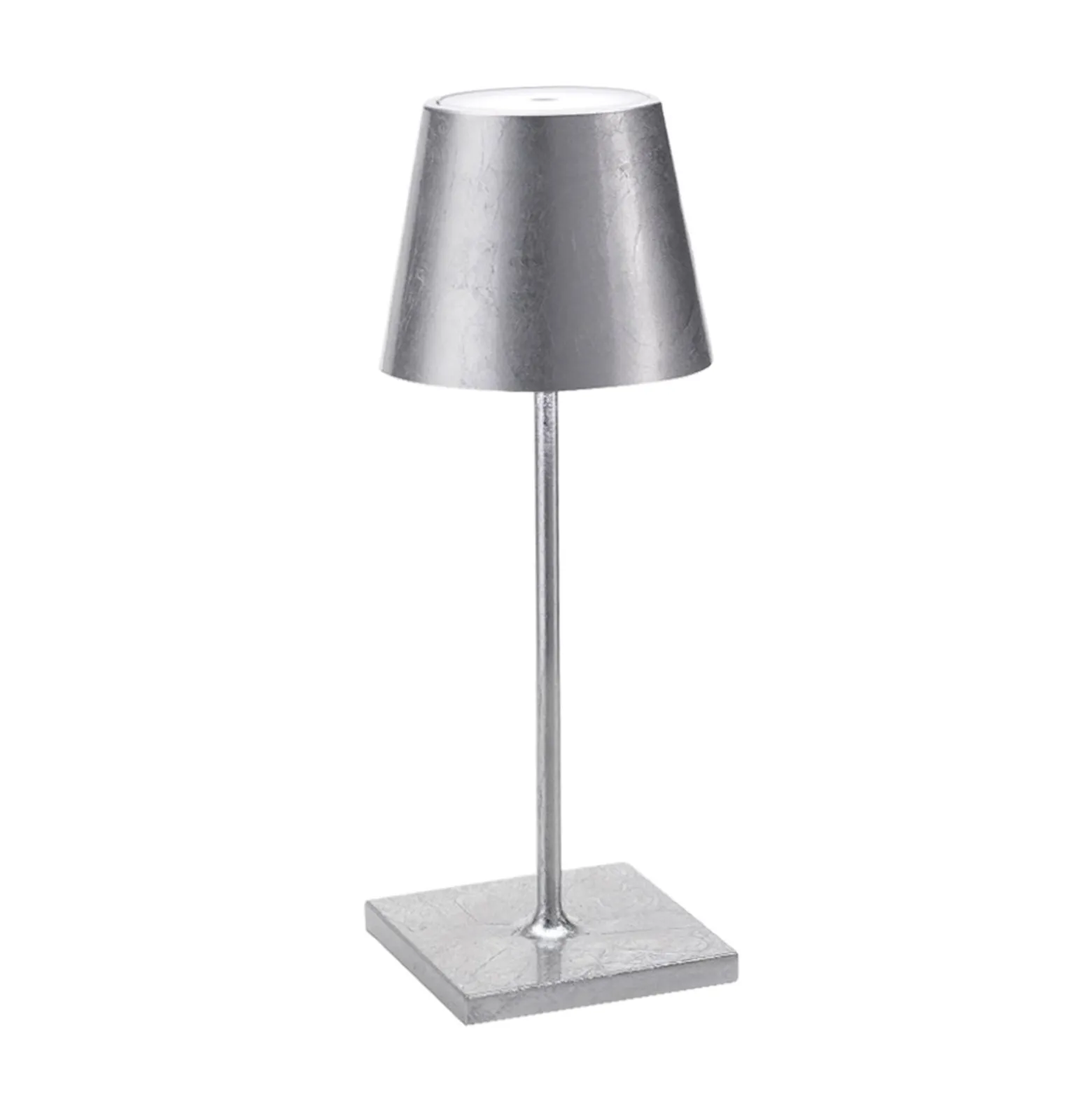 Zafferano Poldina mini Akkulampe innen silber