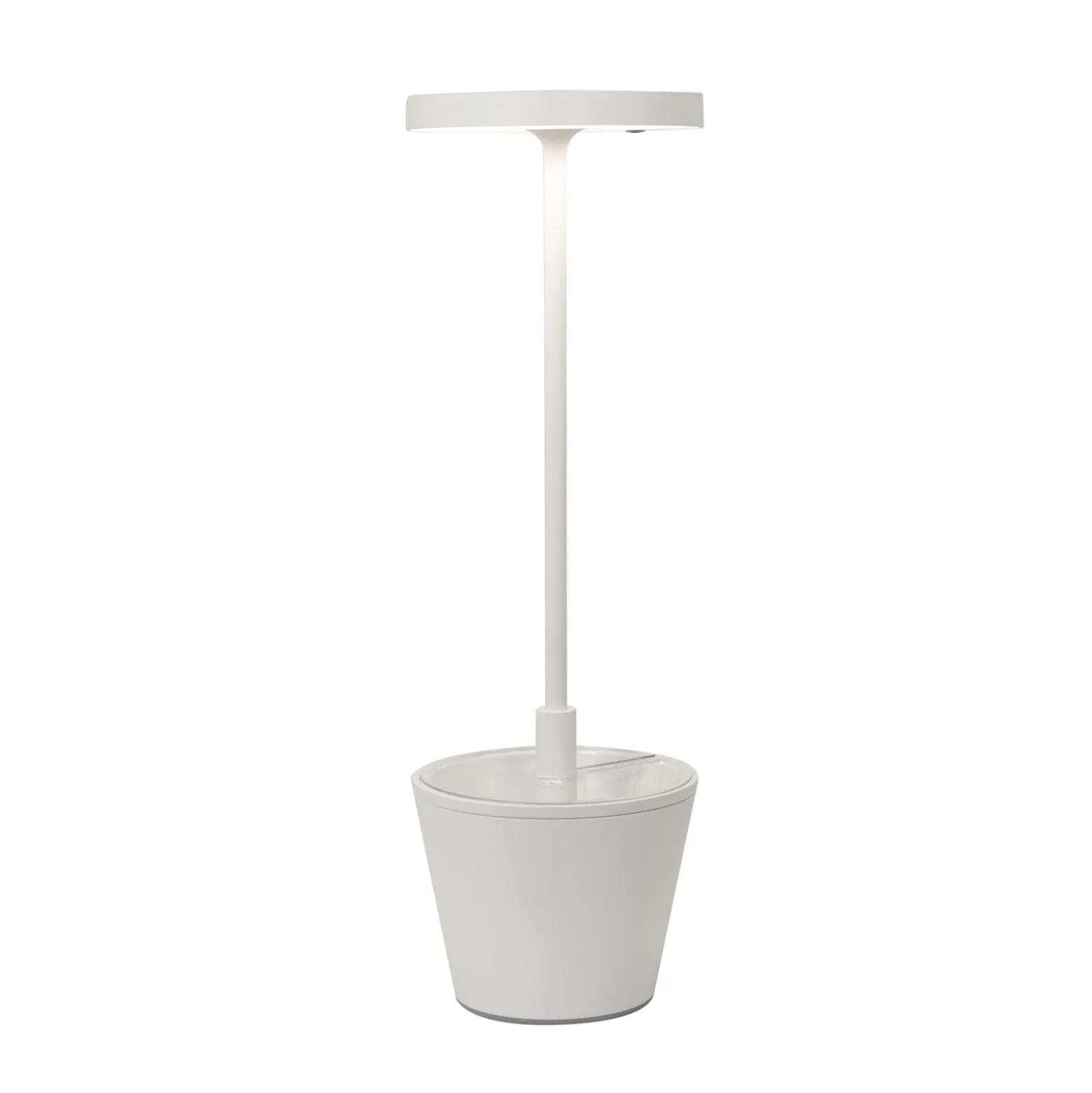 Zafferano Poldina Reverso Akku-Tischlampe weiß