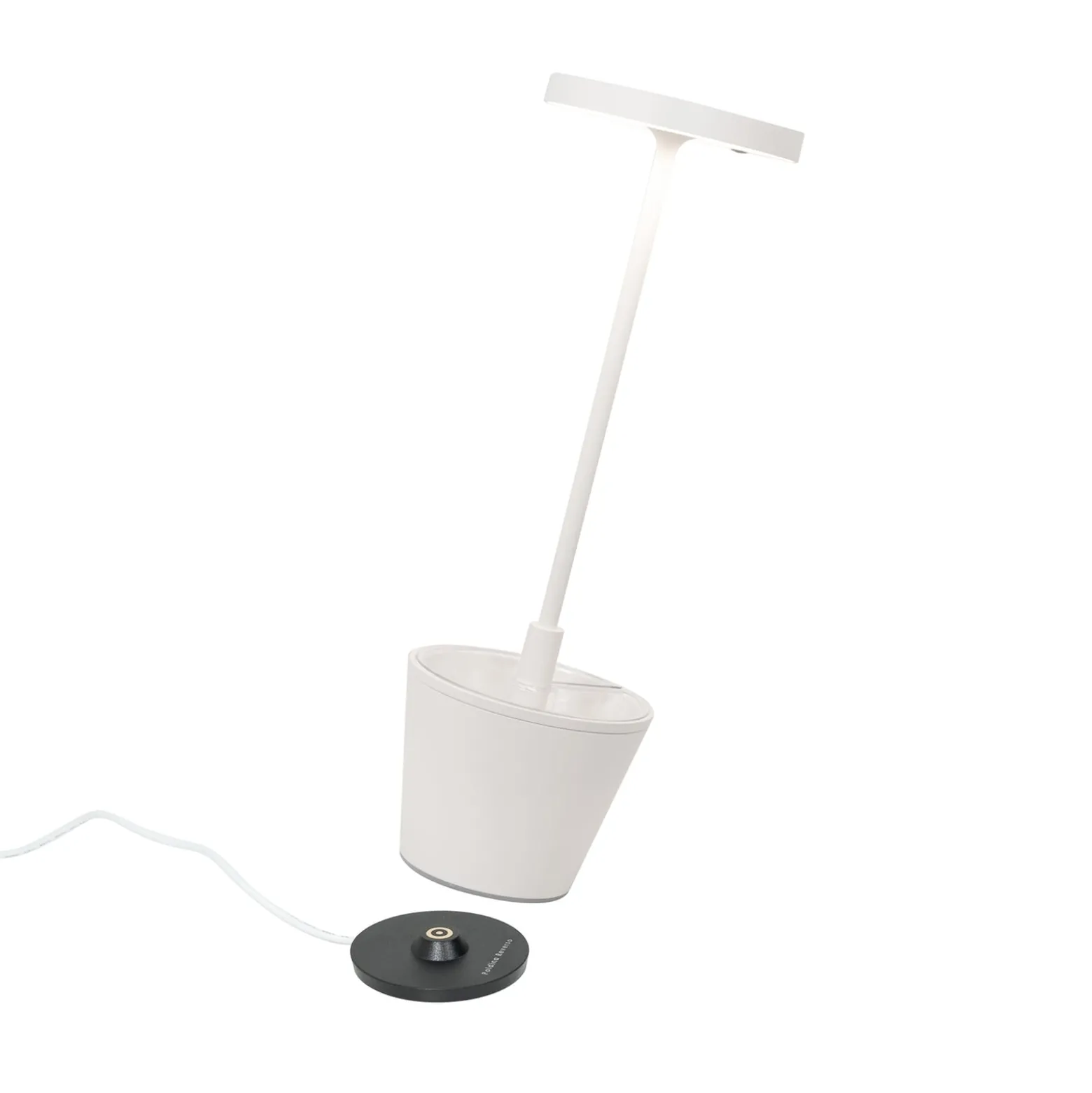 Zafferano Poldina Reverso Akku-Tischlampe weiß