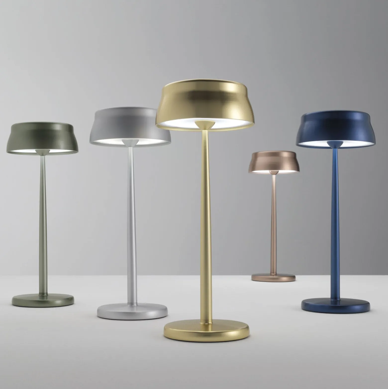 Zafferano Sister Light LED-Tischlampe Akku, grün