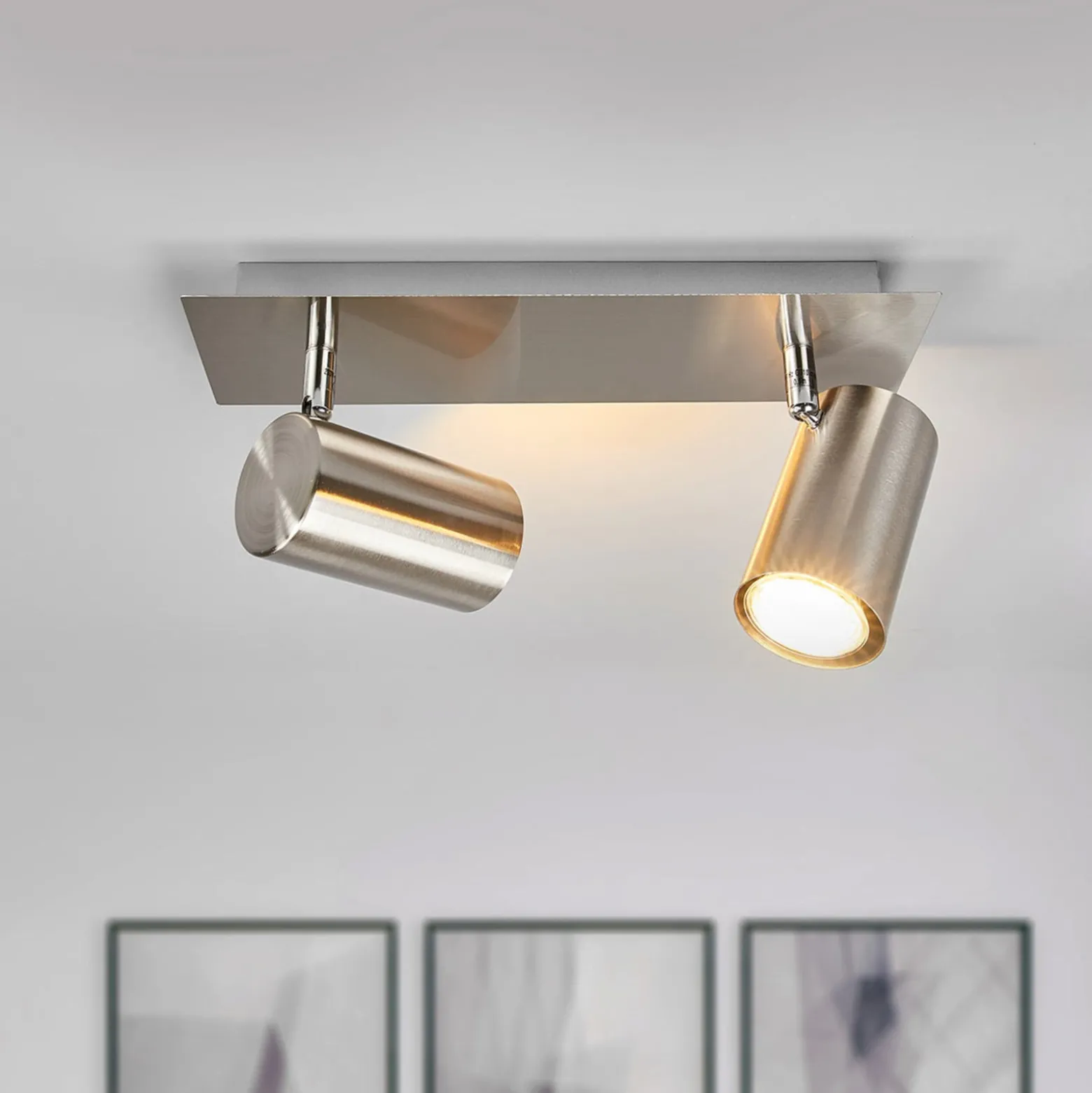 Zweiflammiger Halogen-Deckenstrahler Dora